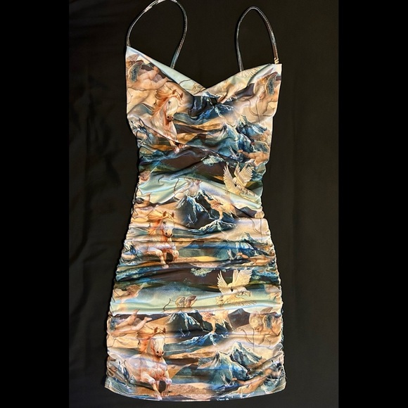 PLT Strappy Ruched Bodycon Dress - Picture 4 of 5